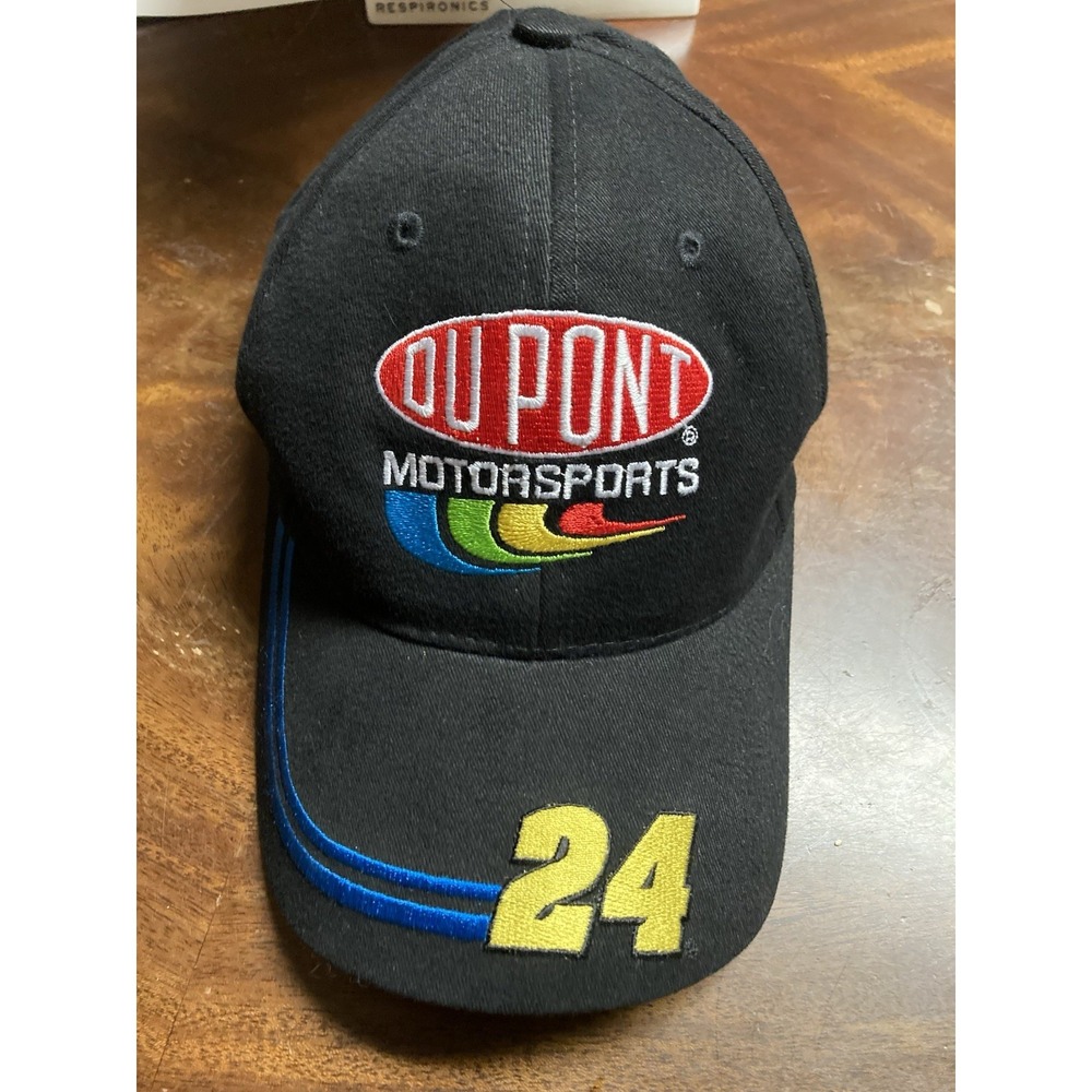 Dupont Motorsports NASCAR Jeff Gordon #24 Baseball Cap Hat 1990s Hat Vintage